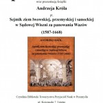 Przejdź do - Promocja książki pt. Sejmik ziem lwowskiej, przemyskiej i sanockiej w Sądowej Wiszni za panowania Wazów (1587-1668)